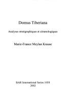 Cover of: Domus Tiberiana: analyses stratigraphiques et céramologiques