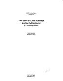 The poor in Latin America during adjustment by International Bank for Reconstruction and Development. Development Research Dept.