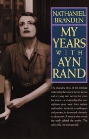 Cover of: My years with Ayn Rand