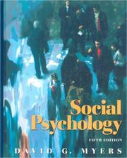 Cover of: Social psychology by David G. Myers