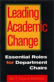 Cover of: Leading Academic Change  by Ann F. Lucas