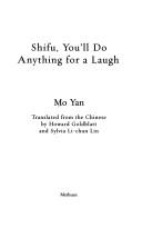 Cover of: Shifu, you'll do anything for a laugh