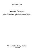 Cover of: Anton P. cechov ( Tschechow). Eine Einführung in Leben und Werk.