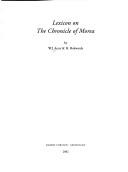 Cover of: Lexicon on the Chronicle of Morea by W. J. Aerts