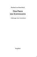 Der Preis des Schweigens by Eberhard von Brauchitsch