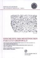 Geschichte der Medizinischen Fakultät Greifswald by Christoph Helwig