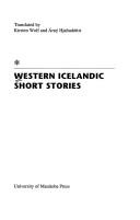 Western Icelandic short stories by Kirsten Wolf