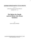 Cover of: Bücher der Stunde und die Bücher aller Zeiten bewahren
