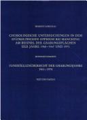 Cover of: Chorologische Untersuchungen in dem Spätkeltischen Oppidum bei Manching by Herbert Lorenz, Herbert Lorenz