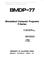 Cover of: BMDP-77
