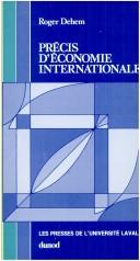 Cover of: Précis d'économie internationale