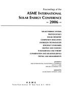 Cover of: Proceedings of the ASME International Solar Energy Conference--2006 by ASME International Solar Energy Conference (2006 Denver, Colo.)