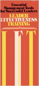 Cover of: L.E.T., leader effectiveness training by Gordon, Thomas