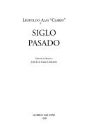 Cover of: Siglo Pasado