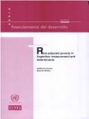 Cover of: Risk adjusted poverty in Argentina: measurement and determinants