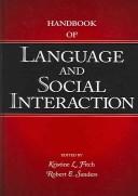 Cover of: Handbook of language and social interaction