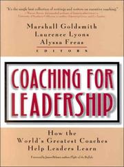 Cover of: Coaching for Leadership by Robert Witherspoon