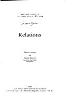 Cover of: Relations by Jacques Cartier