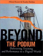 Cover of: Beyond the Podium by Allison Rossett, Kendra Sheldon