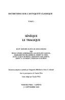 Cover of: Sénèque le tragique by Margarethe Billerbeck, Ernst A. Schmidt