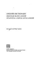 Cover of: Anejom̃ dictionary: diksonari blong Anejom̃ : nitasviitai a nijitas antas Anejom̃