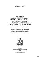 Cover of: Penser sans concepts by Florence Goyet