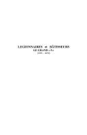 Cover of: Légionnaires et bâtisseurs: le grand 5 : 1883-2000