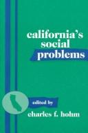 Cover of: California's Social Problems