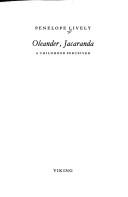 Cover of: OLEANDER, JACARANDA, A CHILDHOOD PERCEIVED. (SIGNED). by Penelope Lively