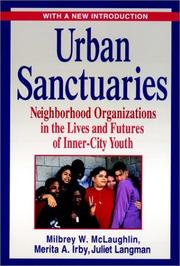 Cover of: Urban sanctuaries by Milbrey Wallin McLaughlin