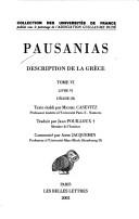 Cover of: Description de la Grèce, tome 6, livre 6  by Pausanias, Jean Pouilloux