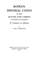 Cover of: Roman Imperial Coins in the Hunter Coin Cabinet, University of Glasgow: Volume 4: Valerian I to Allectus (Roman Imperial Coins in the Hunter Coin Cabinet Vol. IV)