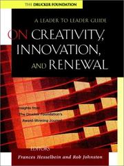 Cover of: On Creativity, Innovation and Renewal by Frances Hesselbein, Rob Johnston, The Drucker Foundation