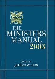 Cover of: The Minister's Manual, 2003 Edition