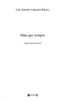 Cover of: Mais que sempre: uma antologia