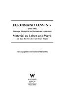 Cover of: Ferdinand Lessing: (1882 - 1961) : Sinologe, Mongolist und Kenner des Lamaismus ; Material zu Leben und Werk. Mit dem Briefwechsel mit Sven Hedin. Hrsg. von Hartmut Walravens