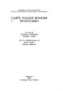 Cover of: Carte Ivanoe Bonomi: inventario