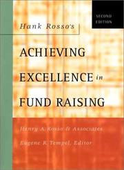 Cover of: Hank Rosso's Achieving Excellence in Fund Raising