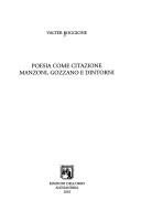 Cover of: Poesia come citazione by Valter Boggione