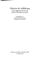 Cover of: Diskurse der Aufklärung: Luise Adelgunde Victorie und Johann Christoph Gottsched