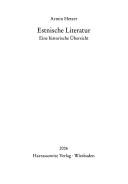 Cover of: Estnische Literatur: eine historische Übersicht