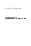 Cover of: "Transformationen" der Erinnerungskulturen in Europa nach 1989