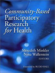 Cover of: Community-Based Participatory Research for Health by Meredith Minkler, Nina Wallerstein