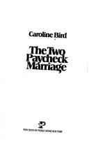 Cover of: The two paycheck marriage