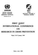 Cover of: Combatting drug abuse and related crime: comparative research on the effectiveness of socio-legal preventive and control measures in different countries on the interaction between criminal behaviour and drug abuse