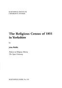 Cover of: The religious census of 1851 in Yorkshire | John Wolffe