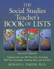 Cover of: The social studies teacher's book of lists by Ronald L. Partin