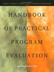 Cover of: Handbook of Practical Program Evaluation (Jossey Bass Nonprofit & Public Management Series) by 