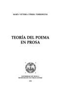 Cover of: Teoría del poema en prosa