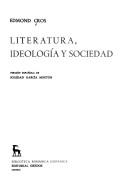 Cover of: Literatura, Idiologia y Sociedad